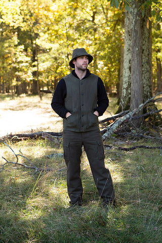 WeatherWool Advisor Chase Burnett in Drab Pants and Drab Walker Hat