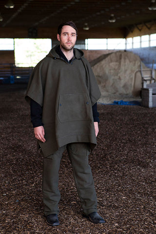 WeatherWool Advisor Chase Burnett in Drab Pants and Poncho