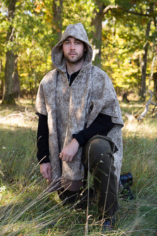 WeatherWool Advisor Chase Burnett in Drab Pants and Lynx Poncho