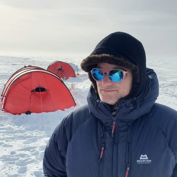 A customer took our Mouton Hat and Neck Gaiter to the Absolute South Pole in Antarctica.