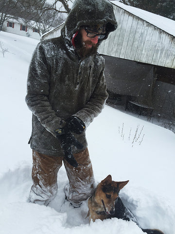 WeatherWool Advisor Tom Brown III T3 in his Als Anorak