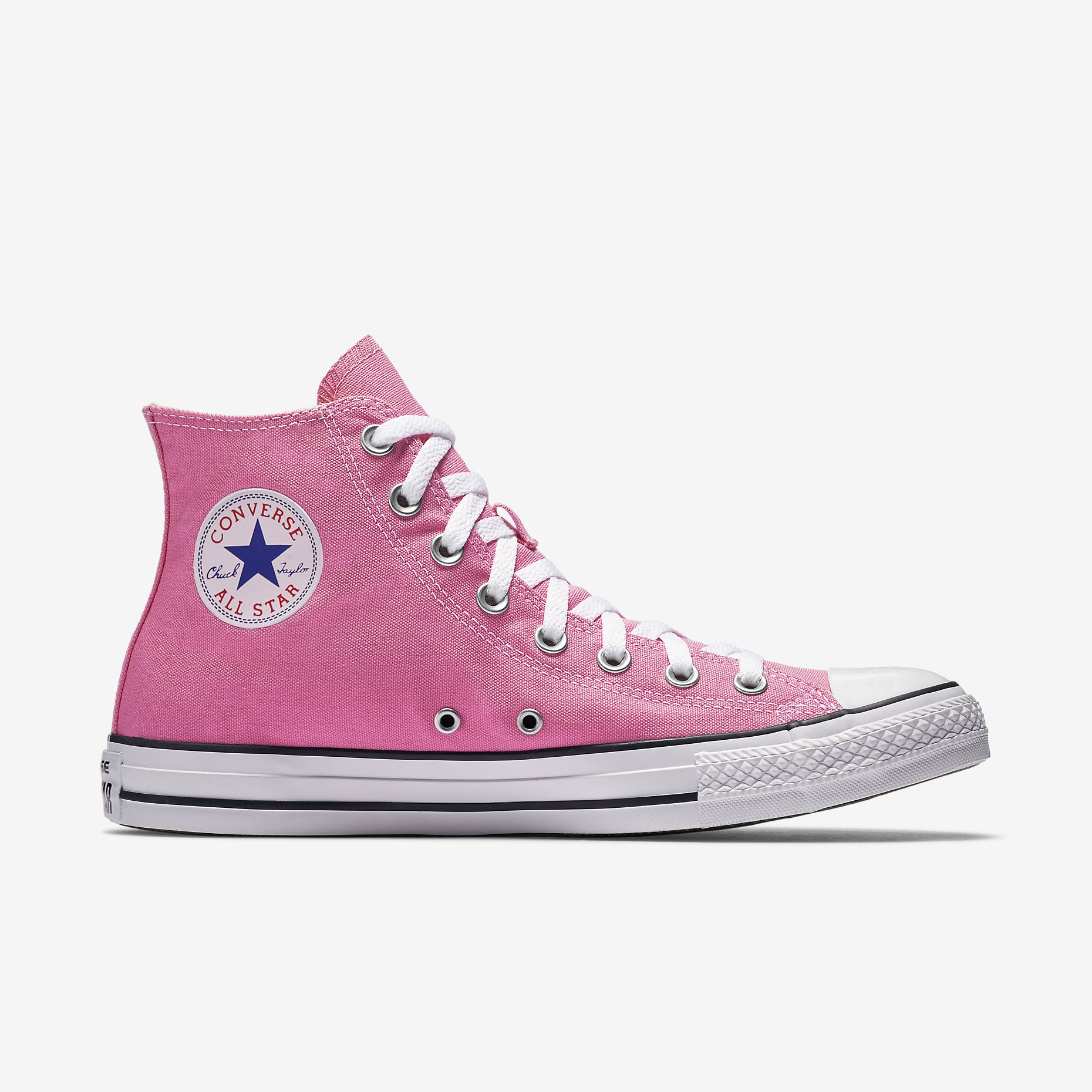 pink high top converse youth