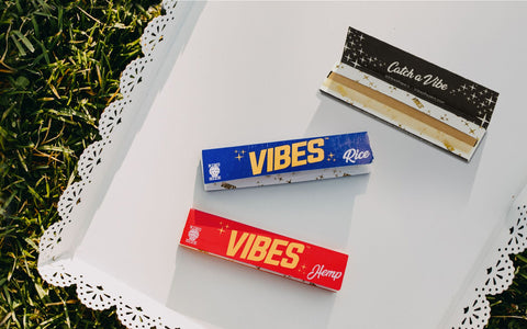 Vibes Hemp, Ultra Thin, and Rice Rolling Papers 