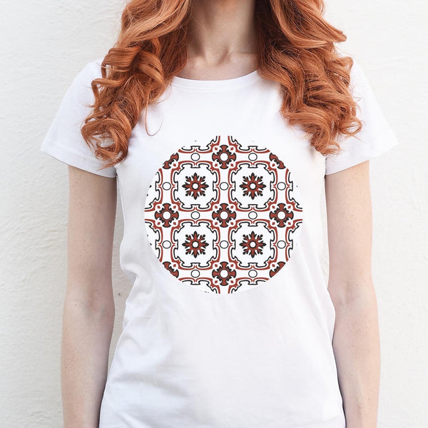 MADUMA Ħamrani Floral Pattern T-Shirt WOMEN