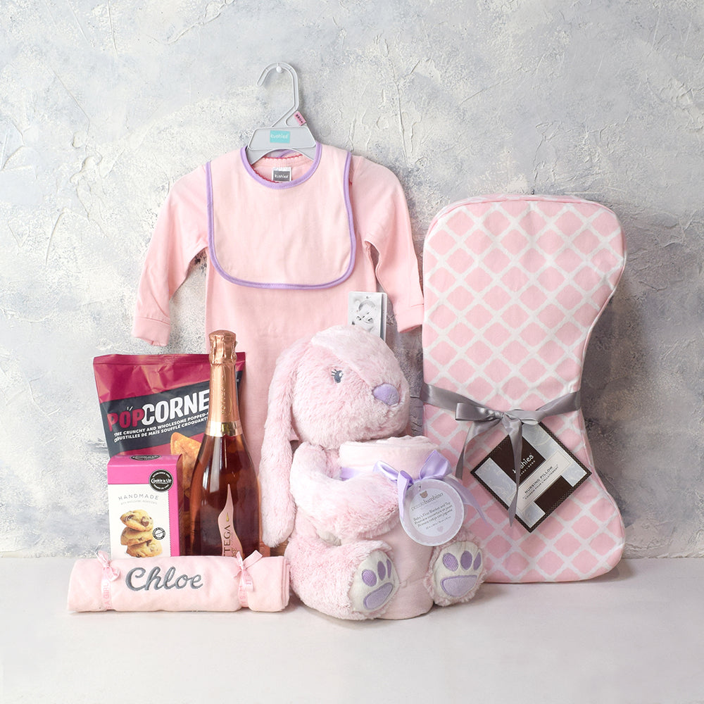 welcome home baby girl gift basket