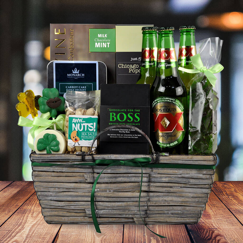 Kiss Me I M Irish Gift Basket