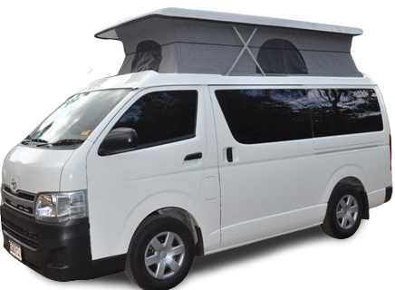 DIY RV Fifth-generation Toyota Hiace LWB Poptop van