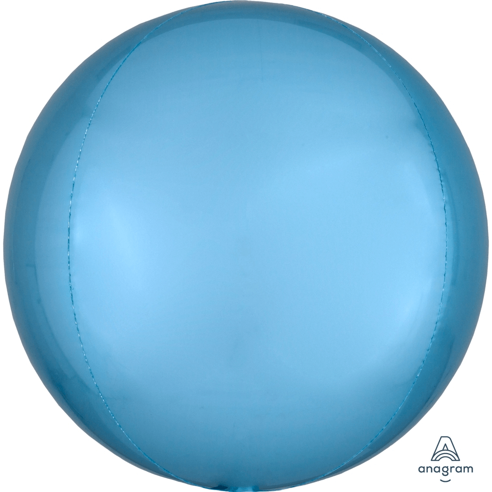 Globo Metalico Orbz Jumbo Azul Bebe 1 Pza