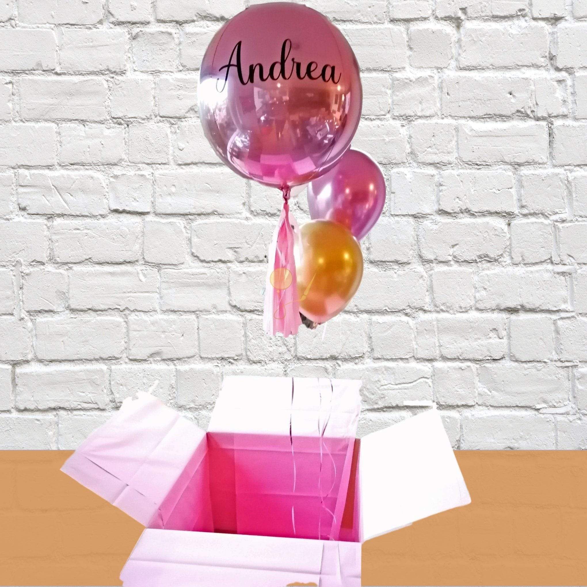 Caja Regalo con Orb Inflada Personalizada