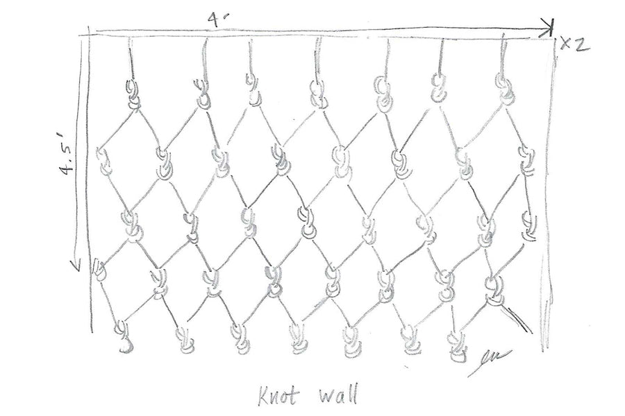 How to Tie a Knot Wall Sketch