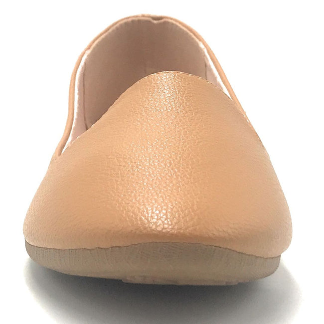 tan ballerina shoes