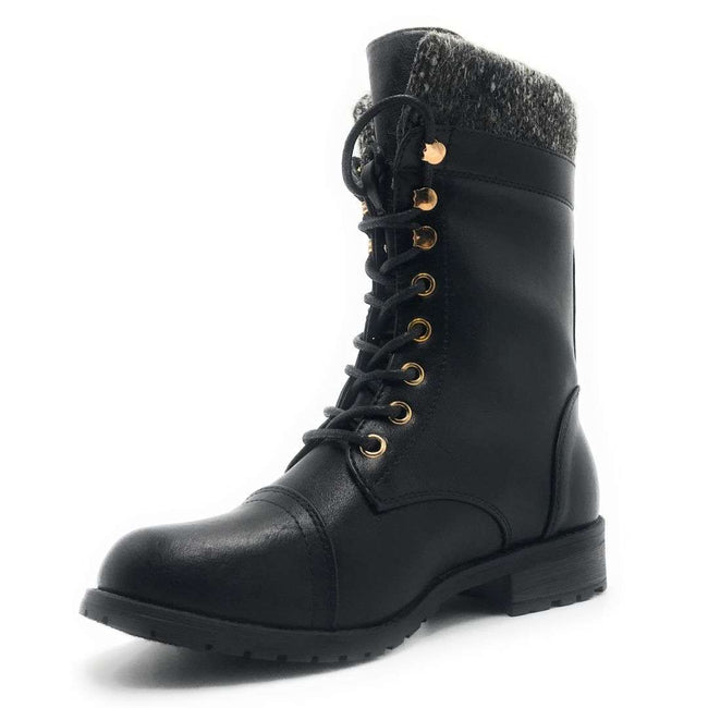 mango boots black
