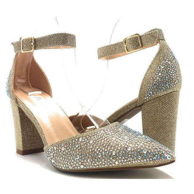 champagne color high heels