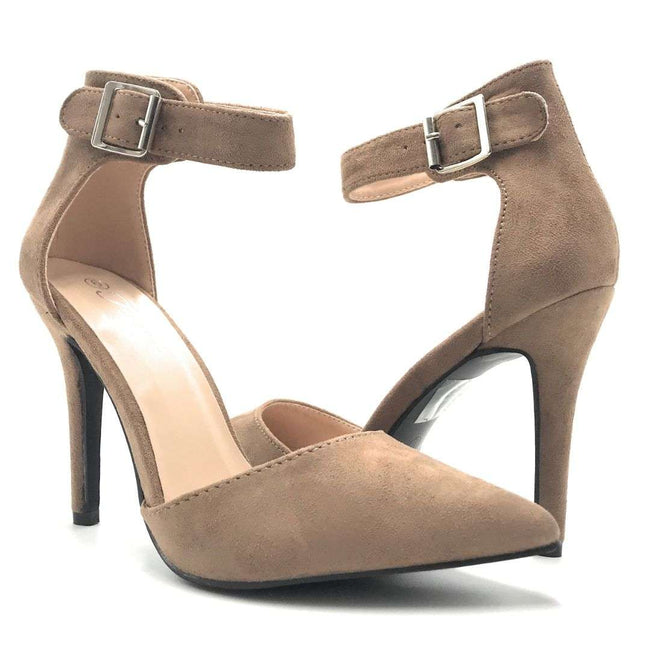 taupe shoes heels