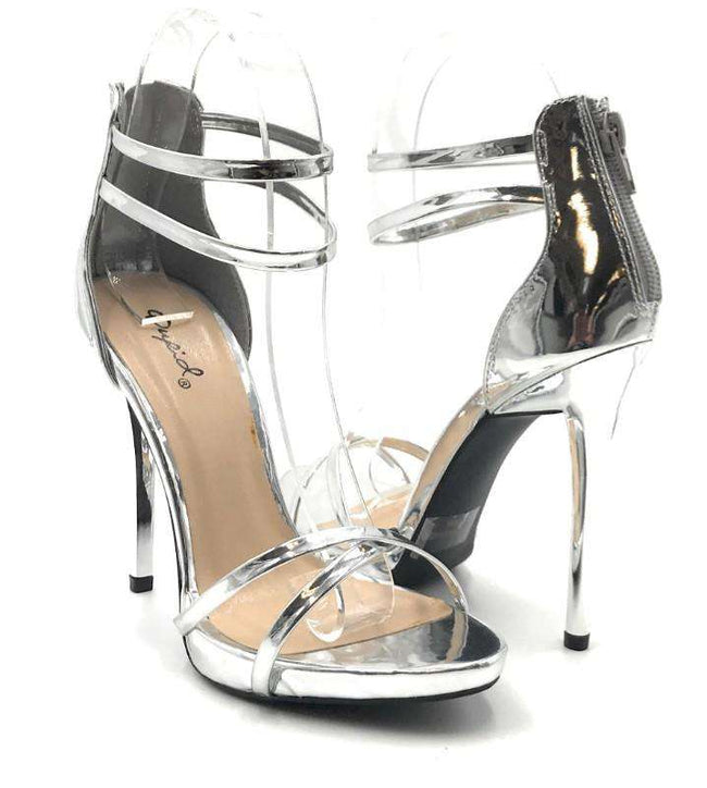 qupid silver heels