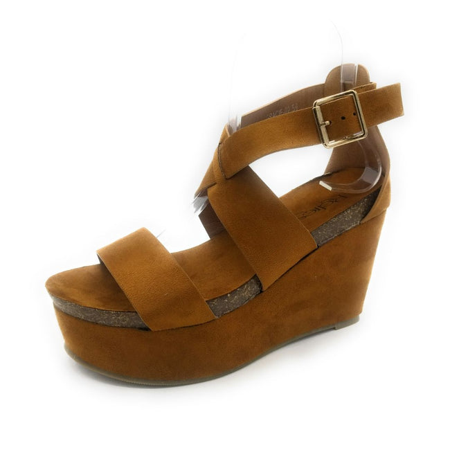 tan flat wedges