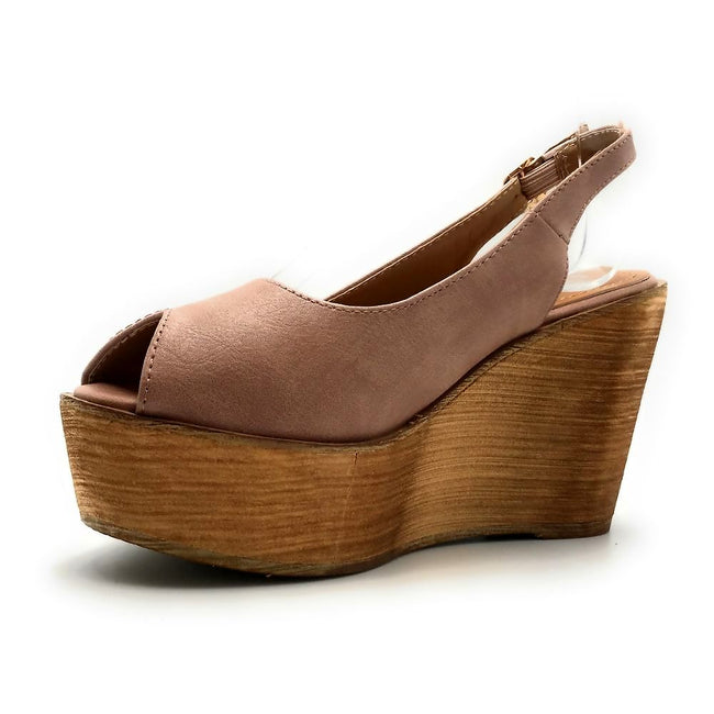 mauve colored wedges