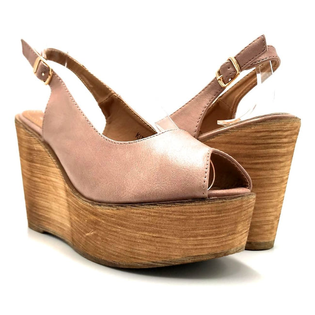 mauve colored wedges