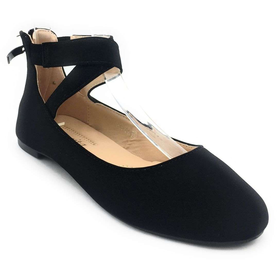 SBUP F15-01 Comfortable Ballerina pointed Toe Stitched Nubuck Material ...