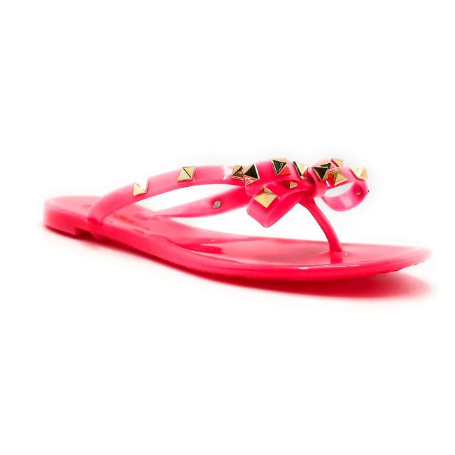 neon pink flat shoes