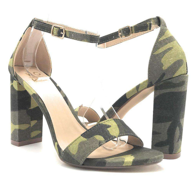 camouflage high heel shoes