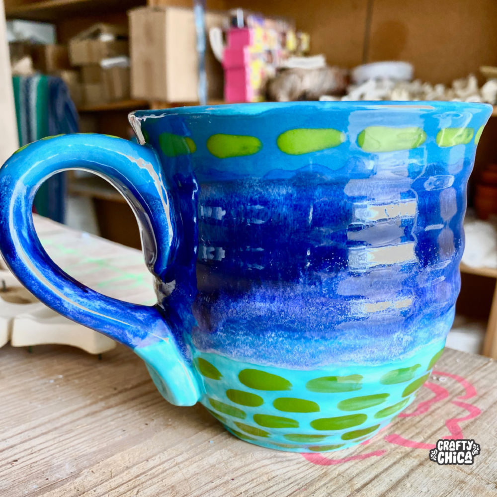 Funky Textured Mugs - Mayco