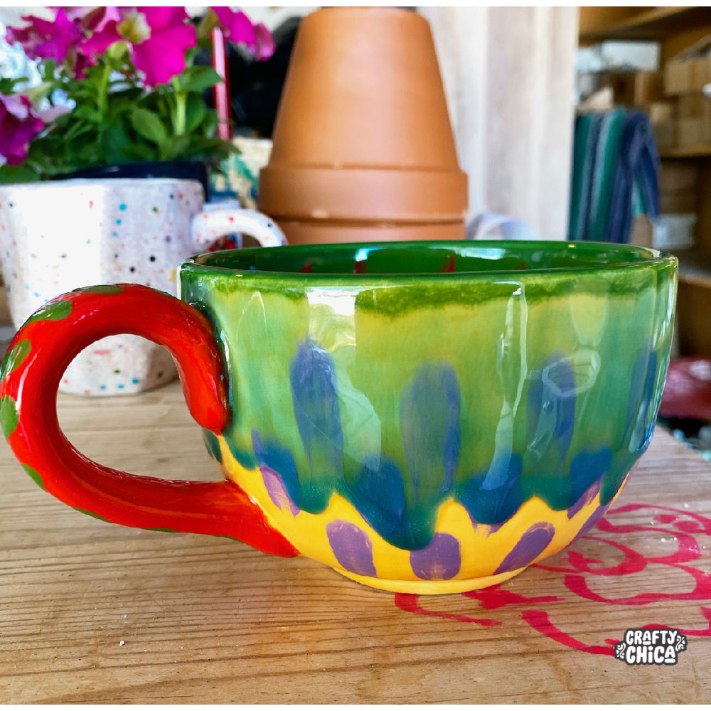 Funky Textured Mugs - Mayco