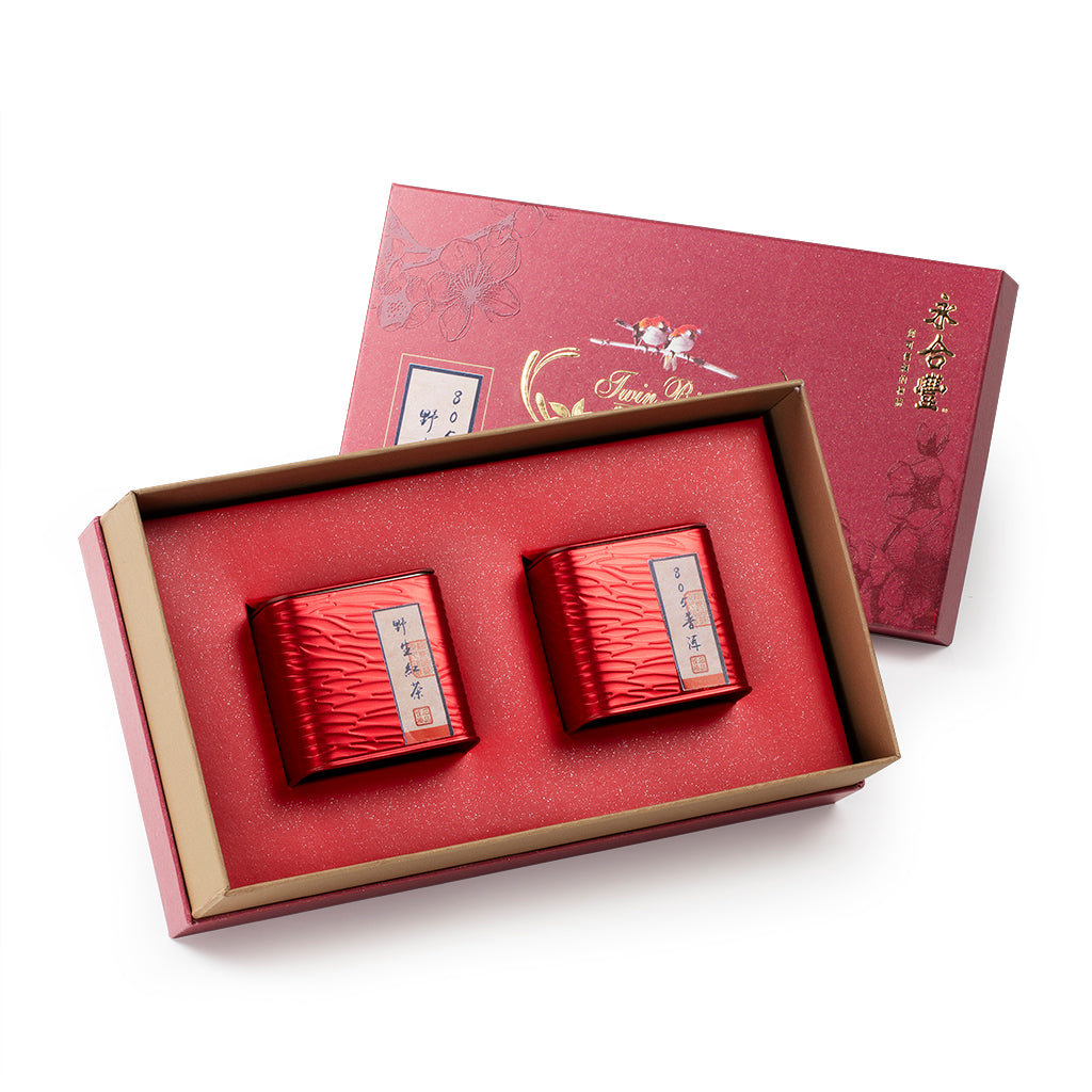 Twin Birds Tea Gift Box Red | Wing Hop Fung 永合豐