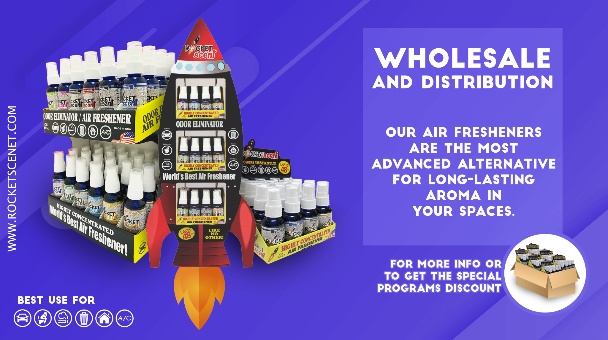 Rocketscent Air freshener Wholesale Distributor