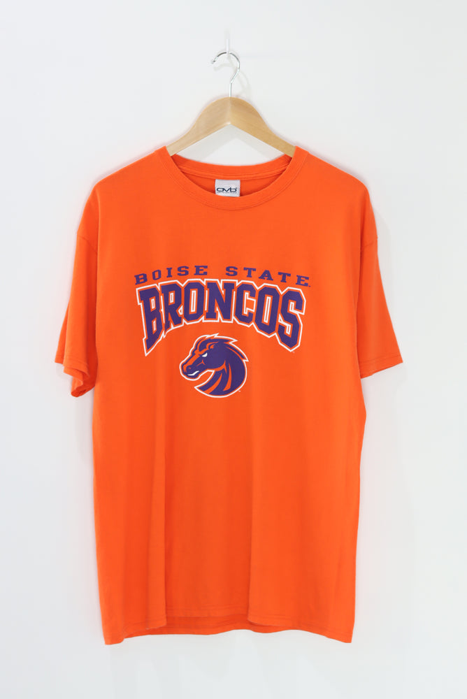 Men's Champion Gray Boise State Broncos Alumni Logo Stack Long Sleeve T- Shirt