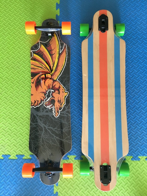 Longboard Skateboarddouble drop wheels and deck Xtreme