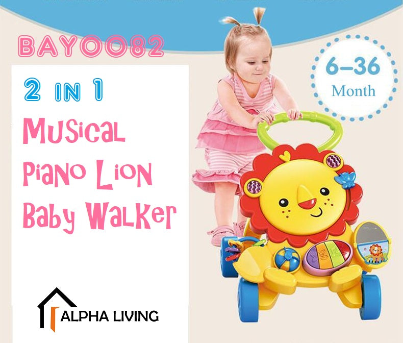 musical piano lion walker