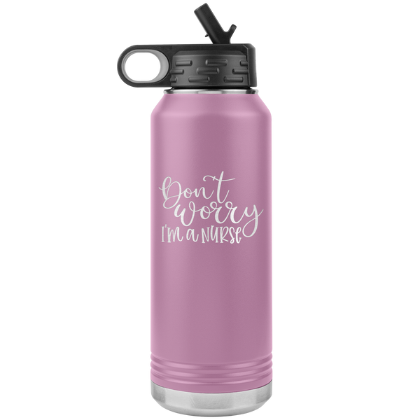  Nurses Call the Shots - White - 32oz Stainless Steel Water  Bottle for Nurses, Medical Workers, Doctors - Straw & Wide Mouth Lid -  Keeps Liquids Hot or Cold - Vacuum