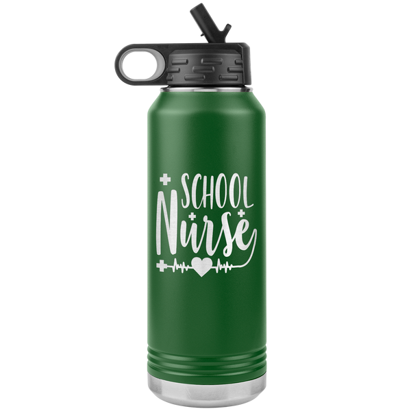  Nurses Call the Shots - White - 32oz Stainless Steel Water  Bottle for Nurses, Medical Workers, Doctors - Straw & Wide Mouth Lid -  Keeps Liquids Hot or Cold - Vacuum