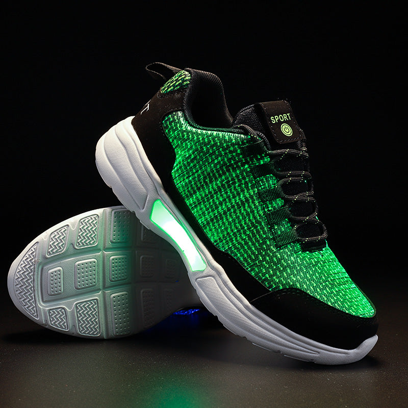 mens fiber optic shoes