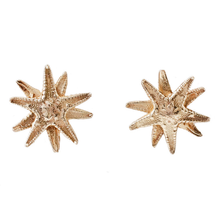 GOLD STARFISH STUDS