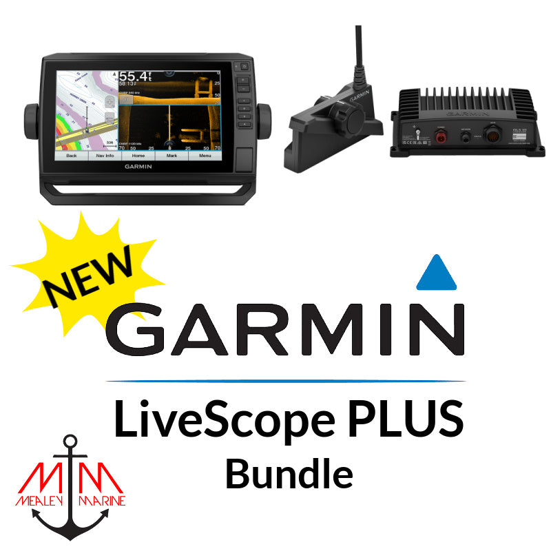 Garmin ECHOMAP UHD 93sv &amp; Panoptix LiveScope PLUS LVS34 Bundle - No