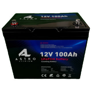 Astro Lithium 12V 100Ah 900CCA Dual Purpose Battery - Yes