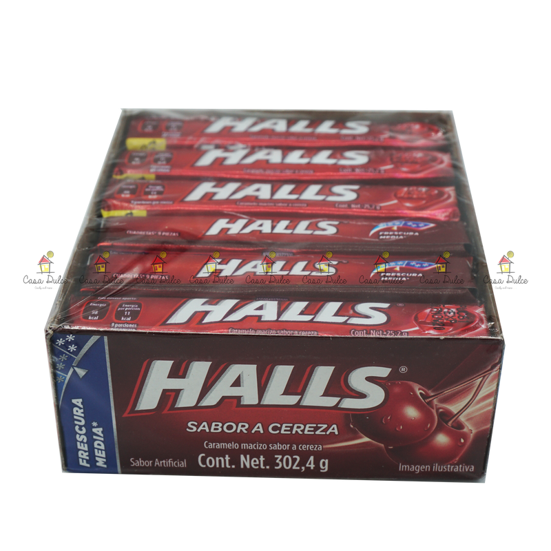 Mexican Halls Lemon and Honey Flavor (12 pack) Limon con Miel Original  Classic Edition version mexicana 12 individually Sealed Packs with 9 pieces