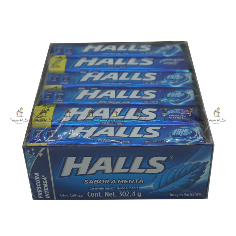 Mexican Halls Lemon and Honey Flavor (12 pack) Limon con Miel Original  Classic Edition version mexicana 12 individually Sealed Packs with 9 pieces