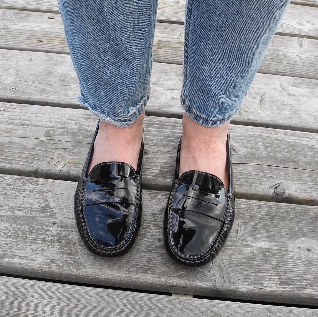 tod's patent leather shoes