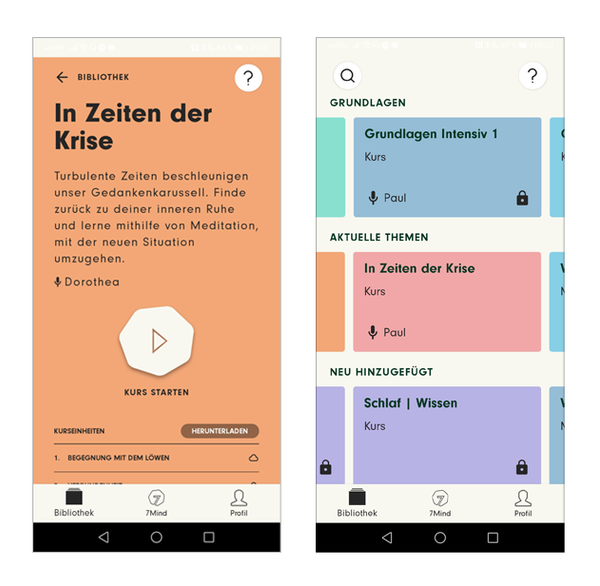 Die beliebtesten Meditationsapps im Langzeittest: 7Mind