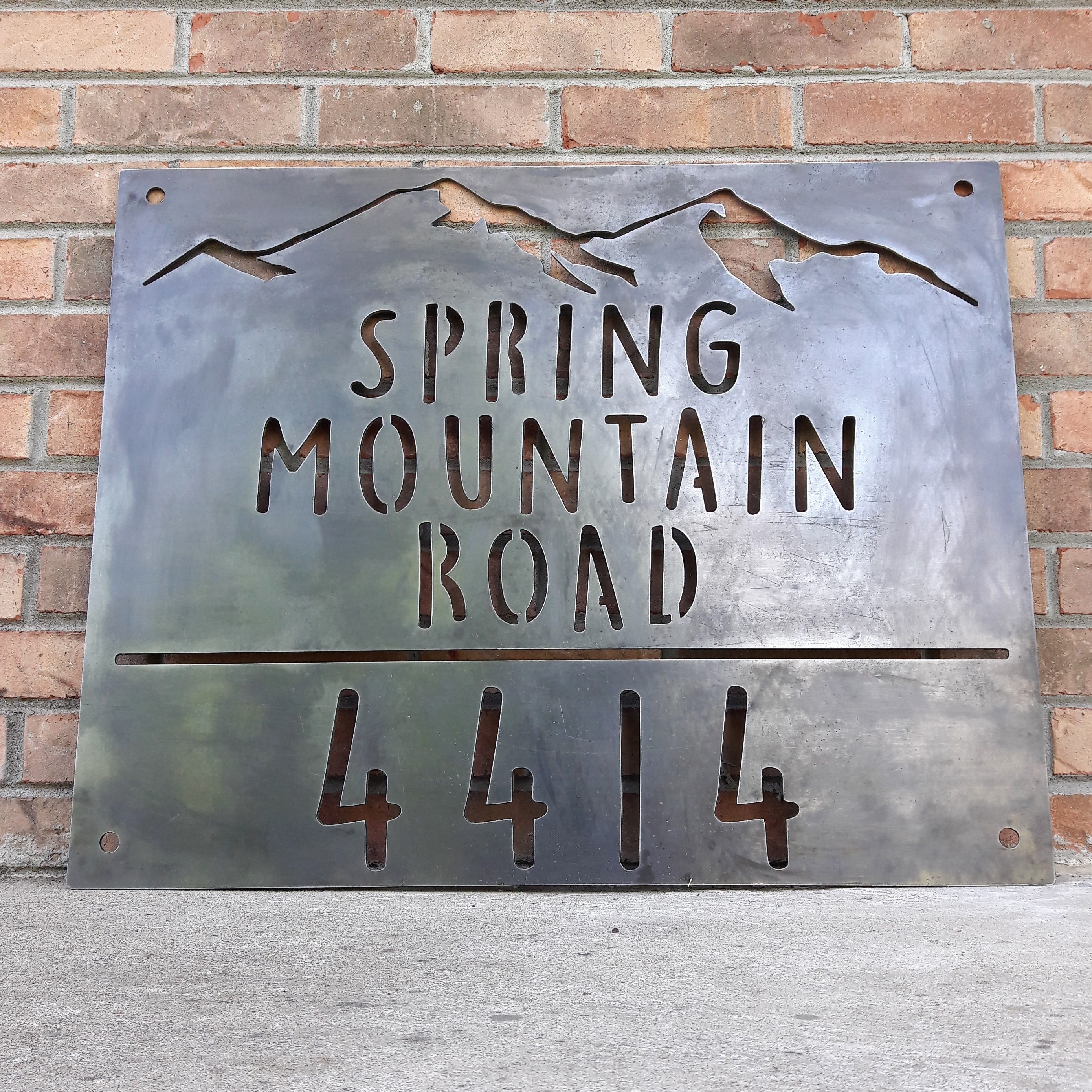 alpine mountain address sign personalized address name and numbers wilderness drive address sign mountains alpine free shipping 782424