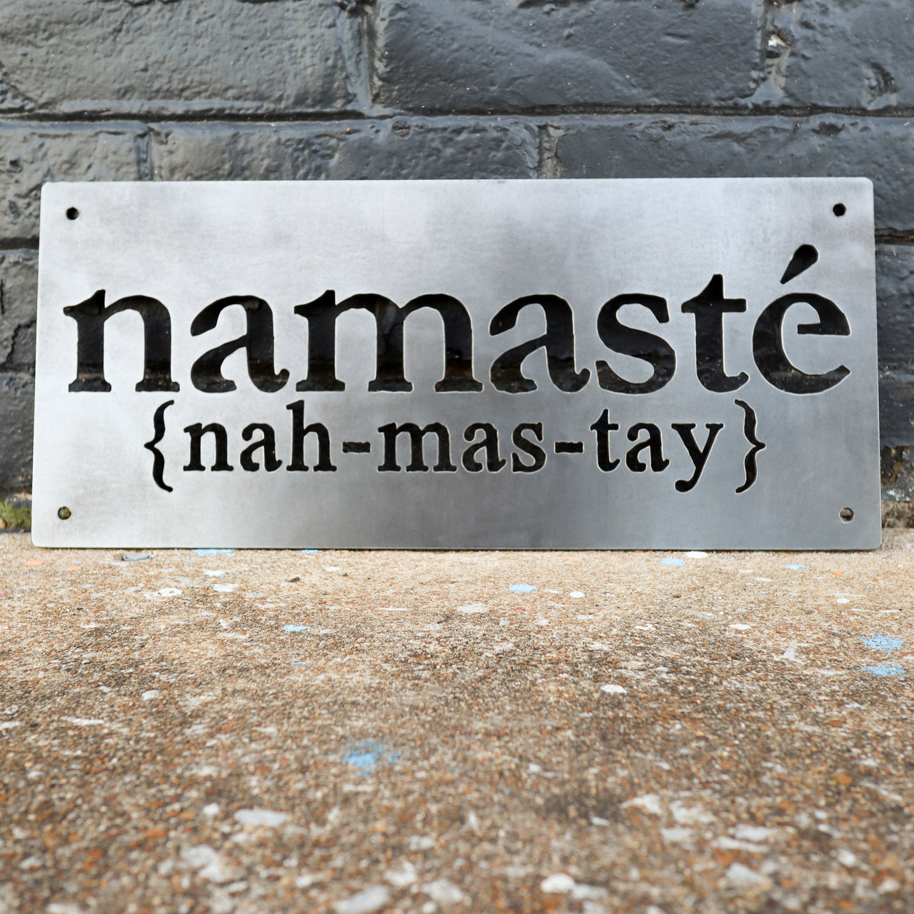 namaste welcome sign