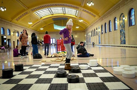 MegaChess 10 Inch Plastic Giant Checkers at at Saint Paul Union Depot