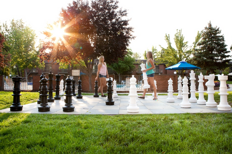 MegaChess 37" Plastic Giant Chess Set at the Riverside Hotel in Idaho