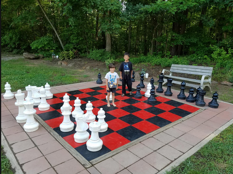 MegaChess 25 Inch Giant Plastic Chess Set at Washington DC Capitol KOA