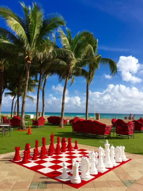 Giant chess board at hotel Blue Water  Beautiful islands, Blue water,  Giant chess