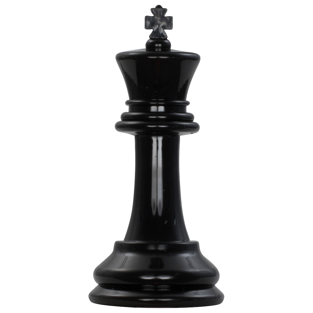 Giant Chess Piece 8 Inch Dark Plastic King | MegaChess