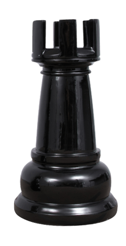 Giant Chess Piece 72 Inch Black Fiberglass King